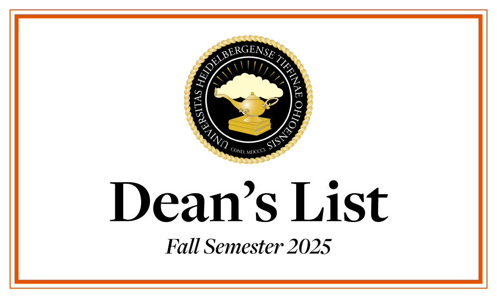 Heidelberg University - Deans List Fall 2025