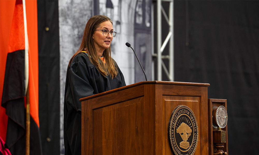 Ashlie Gowitzka Convocation Speaker