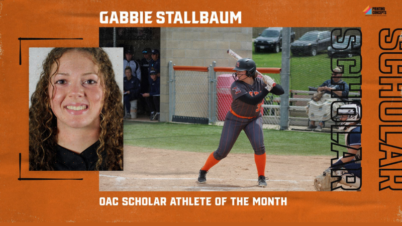 Gabbie Stallbaum OAC Scholar-Athlete of the Month