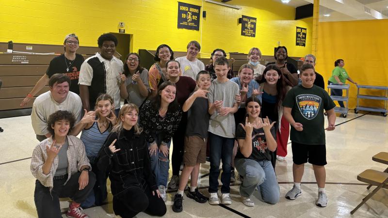 Godspell cast at Opportunity Center.9-24