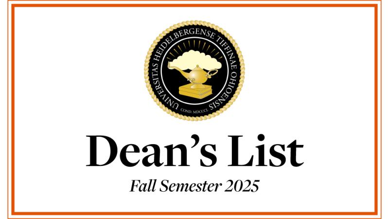 Heidelberg University - Deans List Fall 2025