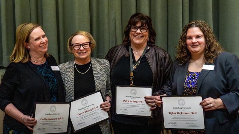 Faculty Awards 2025-26 Isaacson, Henry, Berg, DuFresne