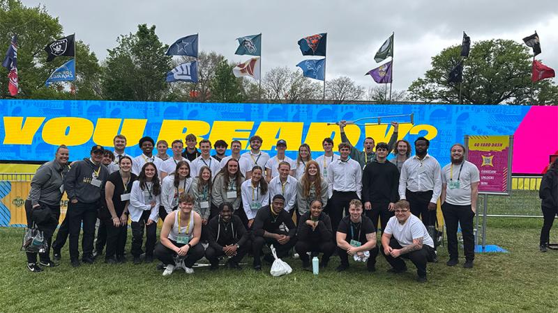 Heidelberg Students at the NFL Draft