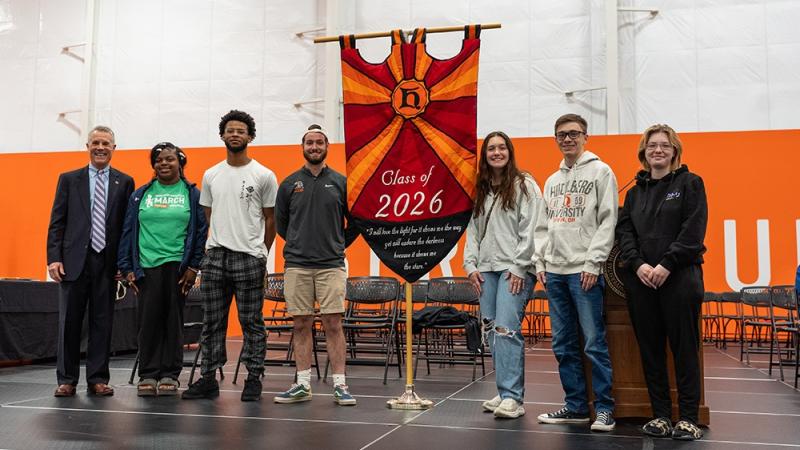 Class of '26 banner presentation