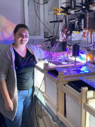 Melanie Cohn in UNC lab