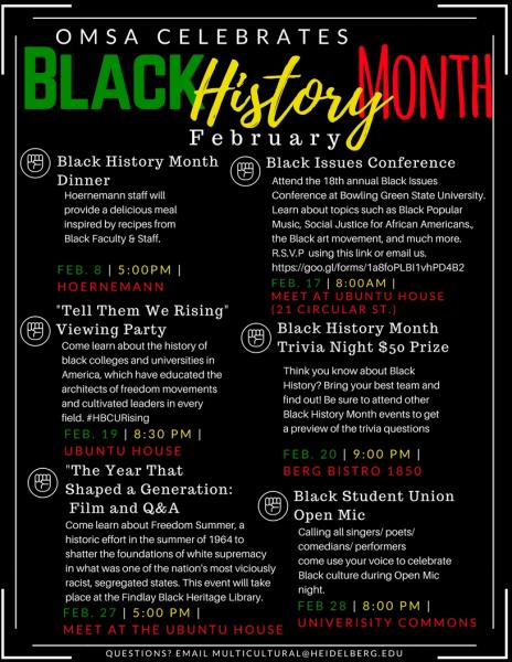 Black History Program Ideas